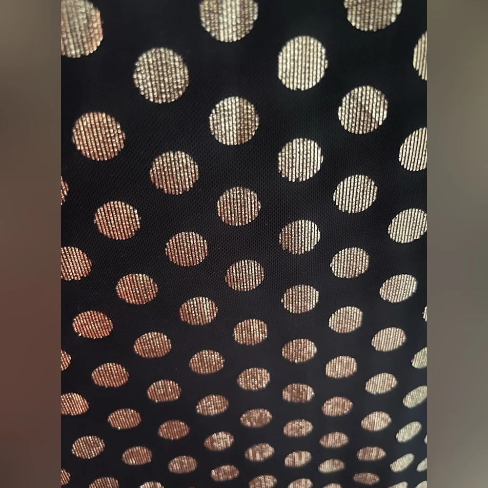 Torrid Black Polkadot Gold Flutter Sleeve Mini Dress, Large, NWT! - Picture 15 of 16
